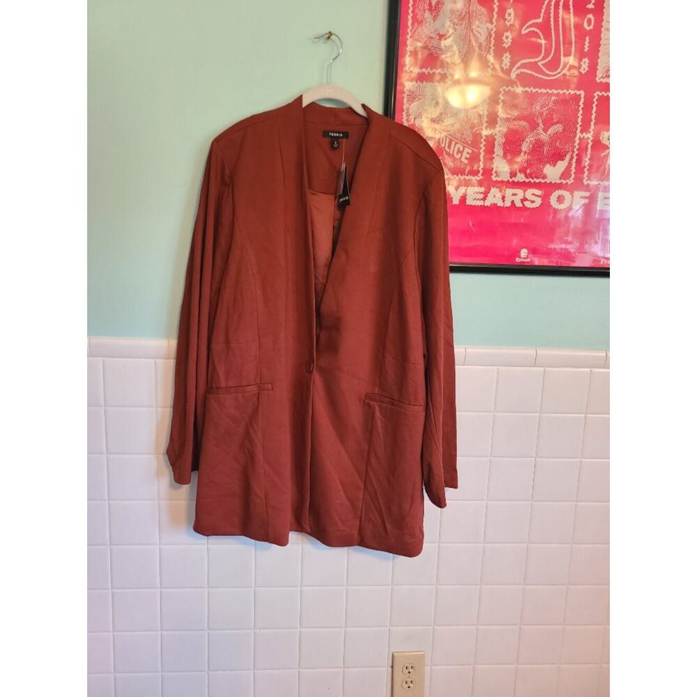 Torrid Lightweight Ponte Longline Blazer Jacket Women's Size 5X NWT - Picture 12 of 13
